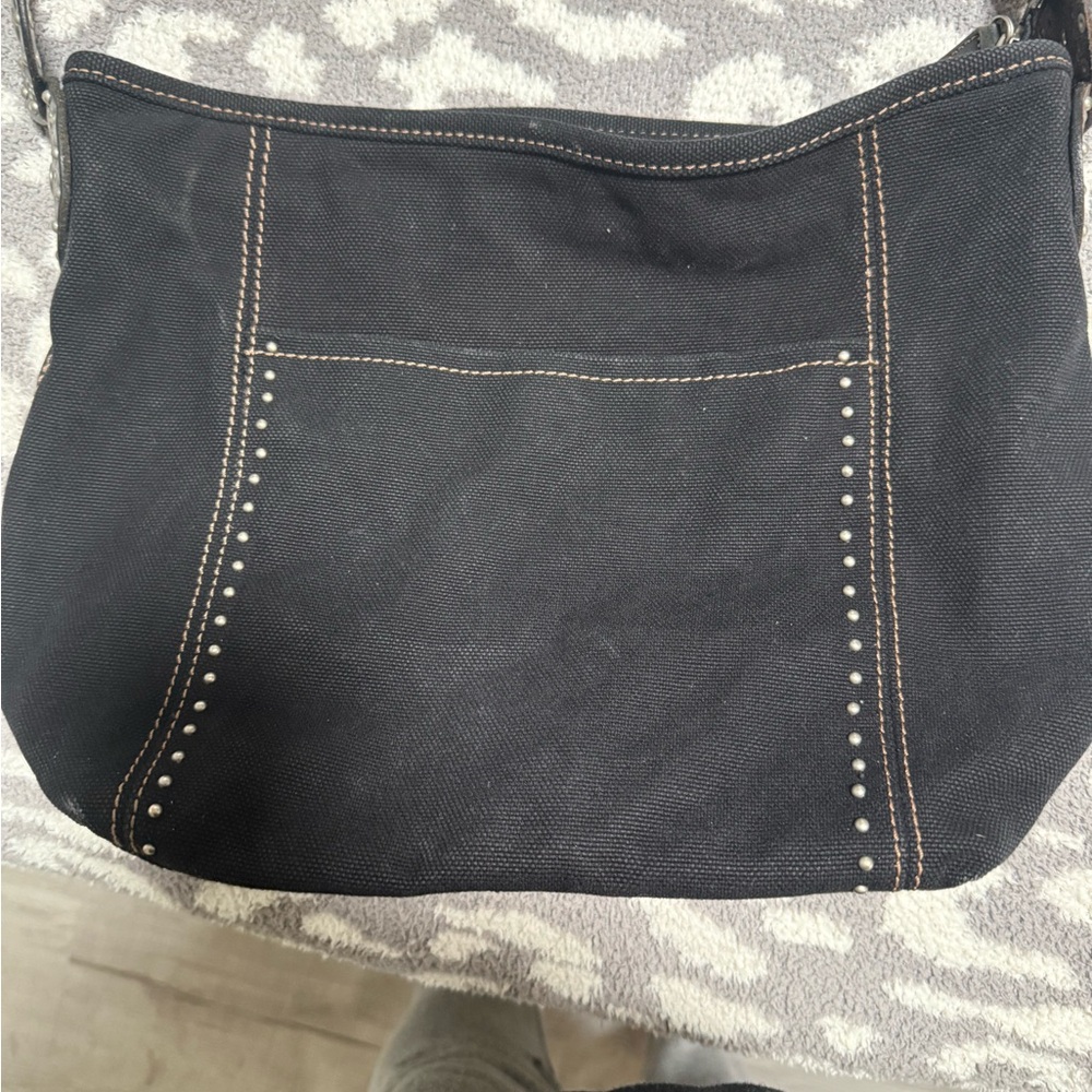 Canvas shoulder bag